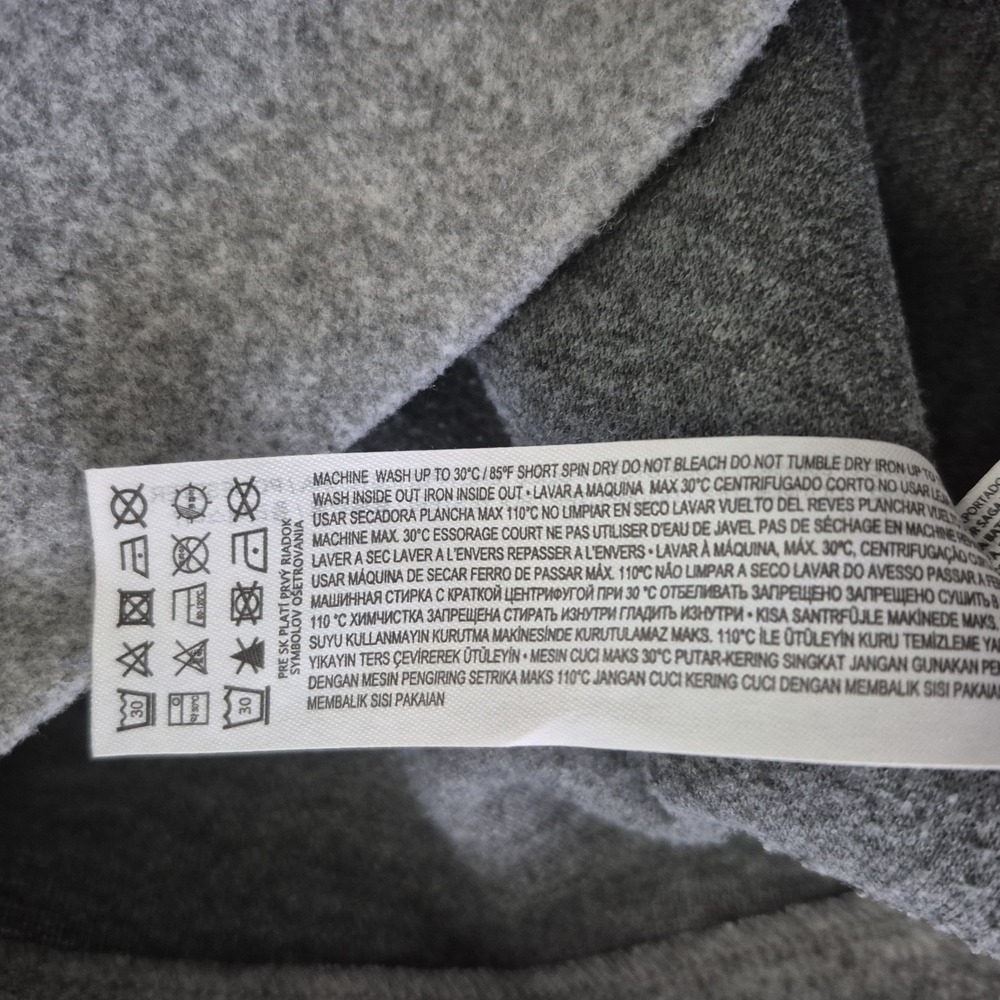 MNG by Mango Sweatshirt Womens XS Gray Crewneck Cropped Boxy Boho Pullover - Picture 4 of 8